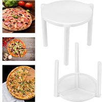 100pcs Pizza Saver Stand Pizza Packing Box Support Shelf Stackable Plastic Support Tripod For Cheese Pizza Pies Box Topping
