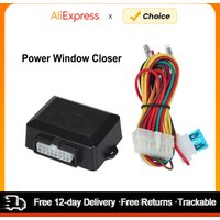 12V Universal Auto Power Window Control Window Open Closer Module for 4 Door Cars Power Window Closer with Wire Harness