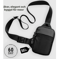 Fashionable Mini Crossbody Bag for Men with Stainless Steel Lock RFID Anti-Theft Mobile Phone Single Shoulder Bag