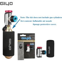 GIYO CO2 Inflator Bicycle CO2 Pump Schrader Presta Aluminum Tire Tube Mini MTB Pump No CO2 Cartridge Cycling Repair Tools