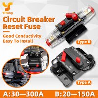 Yitong 20-300A Waterproof Manual Reset Circuit Breaker 12V-48V Fit For Automotive Marine Boat High Performance Duty Power System