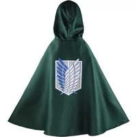 Adult Anime Attack on Titan Cosplay Costumes Giant Cloak with Hat Shingeki No Kyojin Scouting Legion Green Cape Mens Clothes
