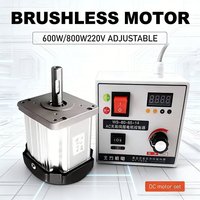 220V DC Brushless Servo Motor 600W/800W With Speed Controller - High Power For Woodworking Lathe Belt Machine