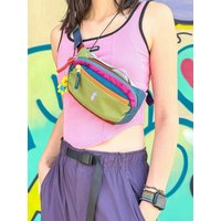 Cotopaxi Americano Nylon Outdoor Sports Waist Bag Waterproof Shoulder Bag for Couples Durable Travel Bag with Zipper Closure