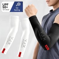 Summer Arm Sleeves for Running Outdoor Cycling Driving Sun Protection Breathable Ice Silk Elastic Sleeves Men Women Arm Cover