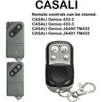 Kompatibel mit CASALI Genius 433-2/433-3/JA400 TM433/JA401 TM433 Universal 433MHz Festcode-Fernbedienung für Garagentore