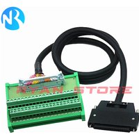IDC40 Male 40P Terminal Block Breakout Board IDC 40Pin PLC Relay Adapter DIN Rail Mounting 2row Terminal Module 0.5M 1M 1.5M 5M