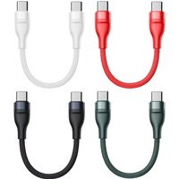 Durable Type C to Type C Charging Cable 66W Soft Braided Male to Male Quick Charge Line for Mobile Devices 25CM