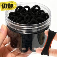 20-50mm High Elastic Hair Bands for Women Girls Basic Black Hair Tie Headband Simple Ponytail Holder Headwear Hair Accessories