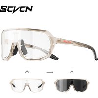 SCVCN Photochromic Cycling Glasses Women Sunglasses for Men Mountain Bike Road Bicycle Eyewear Goggles Sports UV400 MTB Shades