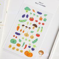 Korean Import Suatelier Happy Vegetables PVC Stickers Scrapbooking Diy Journal Stationery Sticker Deco School Supply