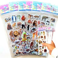 10pcs Forest Animal Vinyl Stickers - Giraffe Lion Tiger Elephant Designs for DIY Journal Decor, Cup Decoration & Notebooks ZSY