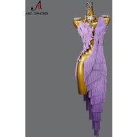 2026 Latin Dance Dress Party Long Clothes for Women Sports Prom Suit Practice Sexy Skirt Wear Girls Stage Evening Tassel Costume