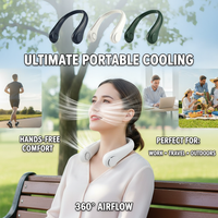 2026 Portable Neck Hanging Fan Outdoor Cooling Lazy Mini Leafless Small Fan for Personal Comfort