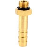1pc Gas Tank Connector Solid Copper 4.9cm Long fit for 8-10mm Pipe Camping Stove Bottle Adapter Safe Easy Use Hiking Outdoor BBQ