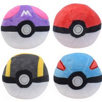 Anime Pokemon 12cm Poke Ball Plush Toys Cartoon Action Figures Throwing Soft Stuffed Plush Dolls Funny Toys for Children Gifts