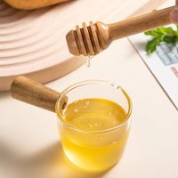 2-100pc Long-Handled Wooden Honey Spoon 8/10/15cm Stirring Stick Natural Food-Grade Stirring Stick For Coffee, Milk ,Tea, Honey
