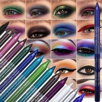 17 Colors Pearlescent Eyeliner Pencil Colorful Waterproof Long-lasting Matte Smooth Easy Wear Eyeshadow Eyeliner Pen Eyes Makeup