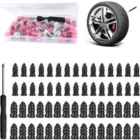 60PCs Tire Repair Rubber Nail 2 Sizes Spiral Rubber Nails Vacuum Tire Repair Kit for Car Motorcycle Truck Tractor