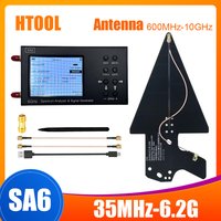 SA6 Spectrum Analyzer 35M-6.2GHz Signal Generator 6G Signal Source 600MHz-10GHz Logarithmic Periodic Antenna