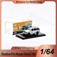 New In Stock Shadow Pro 1:64 Nissan Patrol Y60 Alloy Miniature Diecast Model Nissan Patrol Y60 Car Model Custom Toys Kids Gift