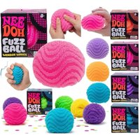 NeeDoh Fuzz Ball Wonder Waves, Sensory Fidget Squeeze Squishy Stress Reliever Toy for Anxiety Relief & Focus