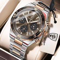 POEDAGAR Fashion Men Watch Stainless Steel Quartz Man Wristwatch Waterproof Luminous Date Chronograph Men's Watches Reloj Hombre