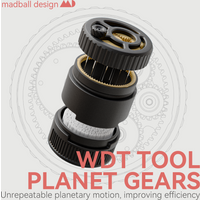 MADBALL Design, Spirograph Planetary Gear WDT Tool, Coffee Distributor, Coffee Needle Stirrer, Barista Espresso Accessories