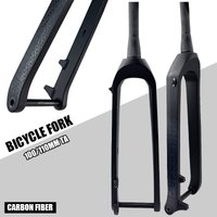 BALUGOE Bicycle Carbon Fiber Fork 26/27.5/29 Inch Bicycle Forks Fully Internal Cable Routing Bike Forks for Mountain Bike Forks