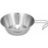 TOMSHOO Stainless Steel Cup 200ml/500ml Measuring Cup Bowl for Outdoor Camping Backpacking Picnic food container