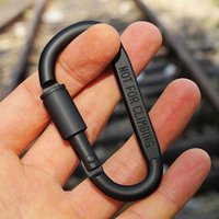 2pcs Mountaineering Caving Rock Climbing Carabiner D-ring Safety Carabiner Travel Outdoor Survival Aluminum Alloy Hook