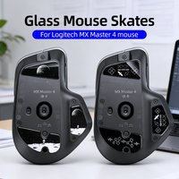 Glass Mouse Skates for Logitech MX Master 4 Wireless Gaming Mouse Feet Pads Smooth Durable 2.5D Curved Edge Mouse Accessories