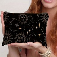Sun and Moon Makeup Bag for Travel, Suitable for Both Men And Women, Designed to Organize Cosmetics And Other Essentials.