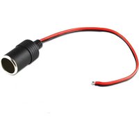 QXNY 10A or 20A Car Mounted Cigarette Lighter Charger Female Socket Plug with 30cm Cable Connector Adapter Universal 12/24v.