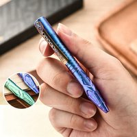 Titanium Alloy Tactical Pen Business Signature Pen G2 Refill Writing Window Breaker Outdoor EDC Tool Gift for Men Women