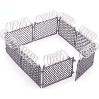 MOC Military Fence Building Blocks Parts DIY Toy Wire Mesh Accessories Protective Isolation Net Roadblock Toys for Boys Gifts
