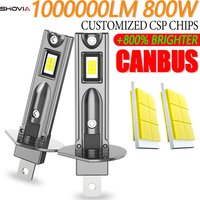 CANBUS H1 LED Car Headlight Bulb CSP Chip 1000000LM Super Bright Lights 6000K White High Power Auto Headlamp Fog Lamp Plug&Play