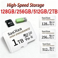 NEW High Endurance micro Tf SD Card V30 U3 C10 Professional Memory card for dash cam or home monitoring 128GB