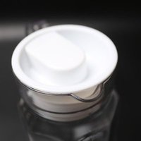 The white lid of the kettle, plastic accessory, PC striped acrylic octagonal glass lid