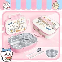 Chiikawa Usagi Kawaii Anime Cartoon Lunch Box Bag Insulation Bag Office Picnic Bento Portable Student Dedicated Thicken Cute