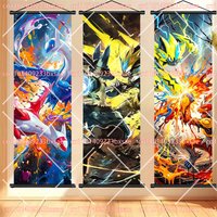 Anime Pokémon Lucario Zoroark Pikachu Charizard Snorlax ZeraoraHD Poster Art Scroll Painting Children's Birthday Holiday Gift
