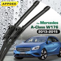 Silicone & rubber Front Wiper Blades Set For Mercedes A-Class A160 A180 A200 A250 A45 W176 Windshield Windscreen Window Brush