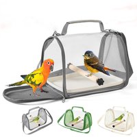 Portable Bird Travel Bag With Stand & Removable straps Breathable design Suitable Bird Window for Small Pets and Birds Parrots