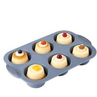 Muffin Pan 6 Cavity Non Stick Mold Baking Pan cupcake mold Heat-resistant baking mold for Dessert Making Meal Prep Cooking
