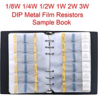 1/8W 1/4W 1/2W 1W 2W 3W 0R - 10M Metal Film Resistors Sample Book DIY Assorted kit
