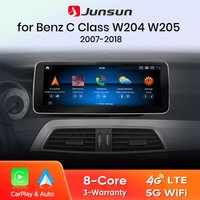 Junsun Qualcomm 665 Kabelloses CarPlay Android Auto Autoradio für Mercedes Benz C-Klasse W204 W205 V-Klasse W447 CLA GLA 2007-2018 Intelligentes System