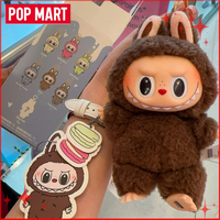 POP MART LABUBU Blind Box THE MONSTERS Exciting Macaron Mystery Box Mini Brands Kawaii Anime Action Figure Fidgets Toys For GirL