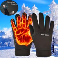 AliExpress NONE Winter Warm Touch Screen Gloves Men Fashion Windproof Cold-proof Cycling Gloves Women's Outdoor Running, Hiking Skiing Gloves