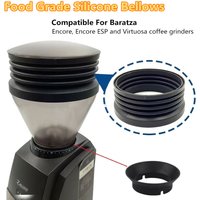 Food Grade Silicone Bellows Dose Hopper with Gasket for Baratza Encore/ESP/Virtuosa+, Zero Retention Coffee Grinder Accessory
