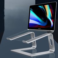 Ergonomic Aluminum Laptop Stand with Cooling & Non-Slip Design, Adjustable Portable Notebook Riser for 10-17 Inch MacBook Dell
